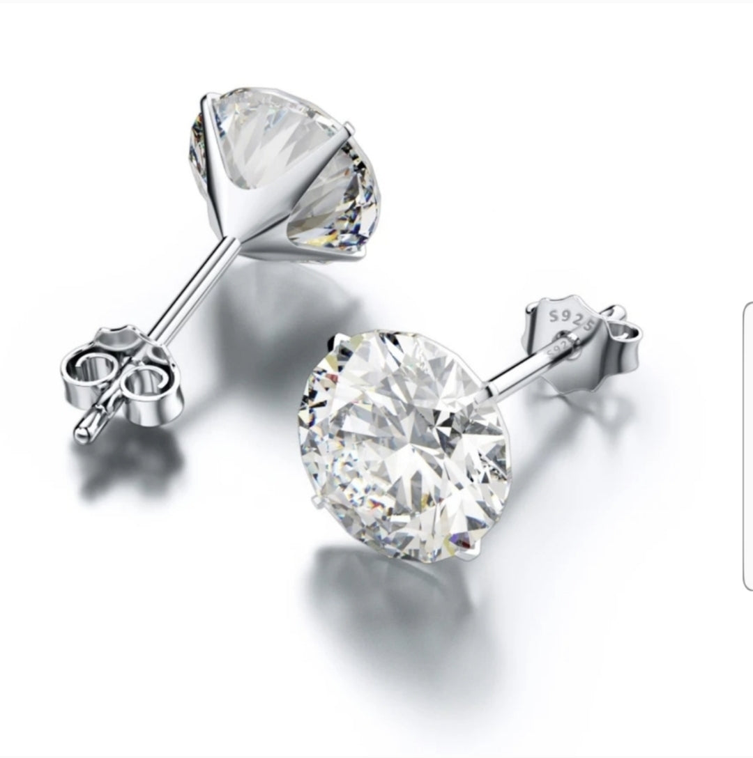 Stud Crystal Zircon Earrings