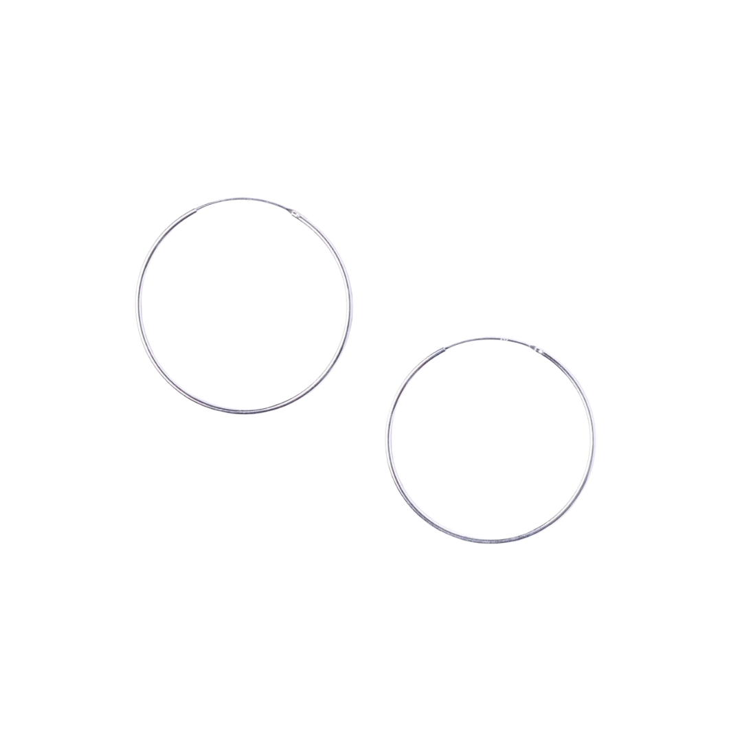 Round Hoop Earrings