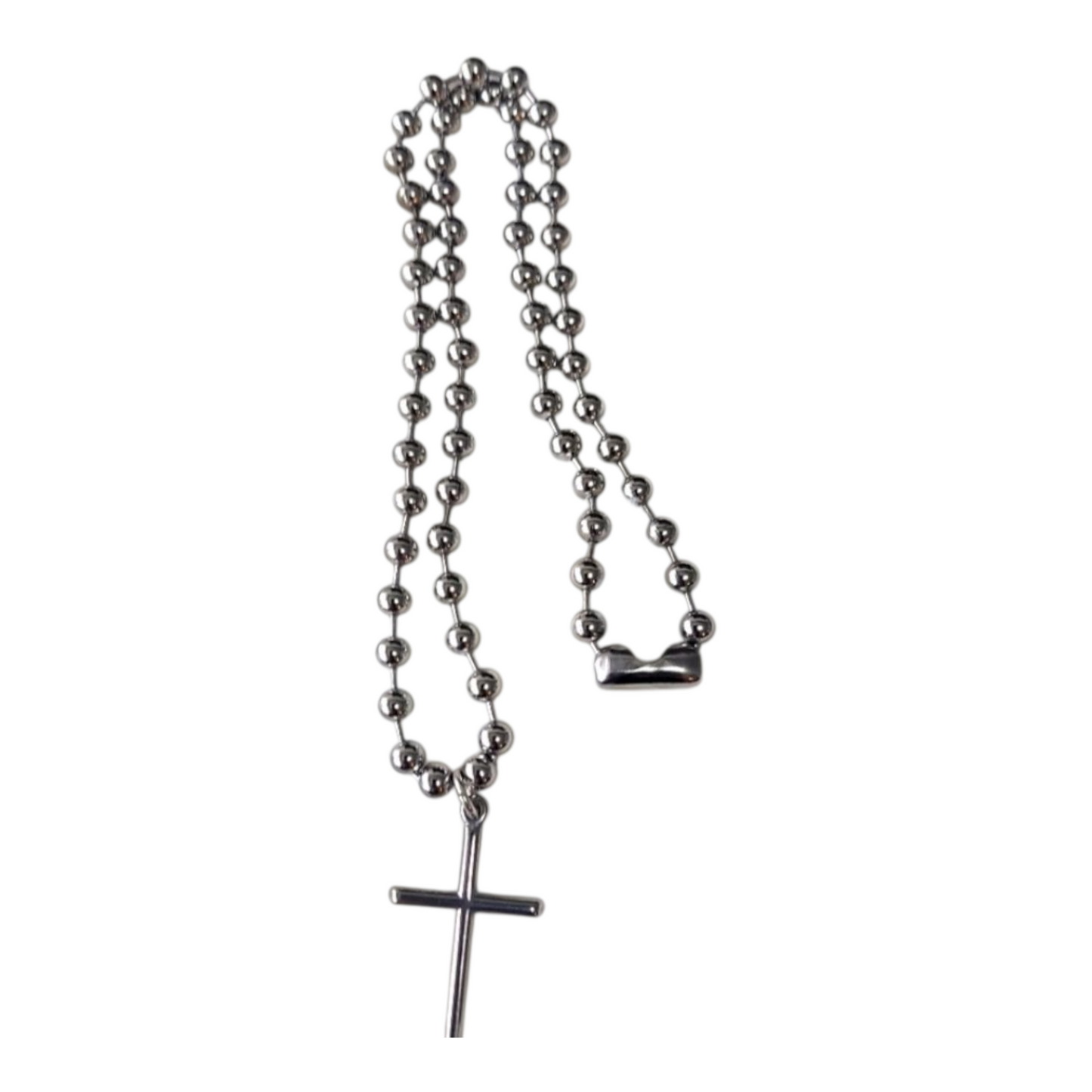 Stainless Steel Necklace with Cross Pendant