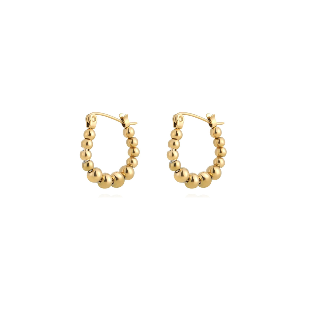 Stainless Steel Spheres Earrings