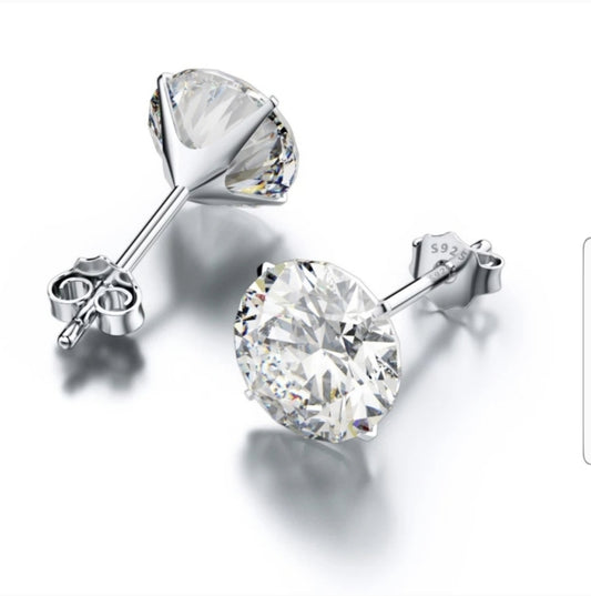 Stud Crystal Zircon Earrings