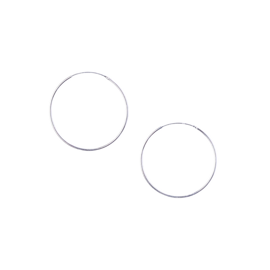Round Hoop Earrings