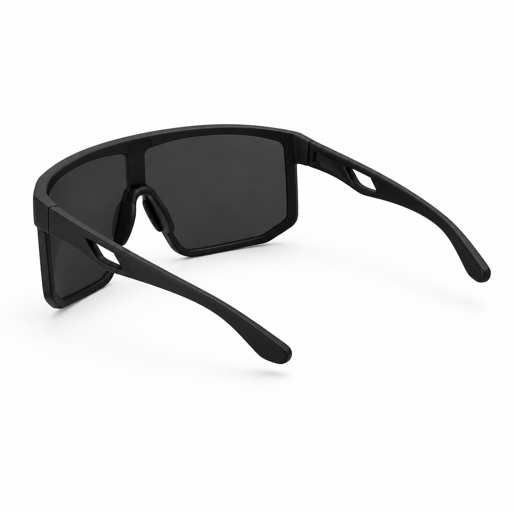 Rear three-quarter sunglasses view