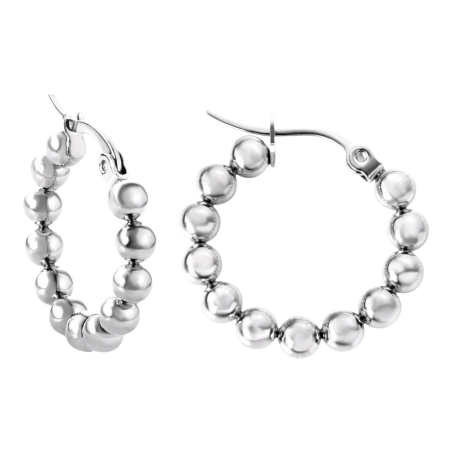 Beaded Hoop Earrings