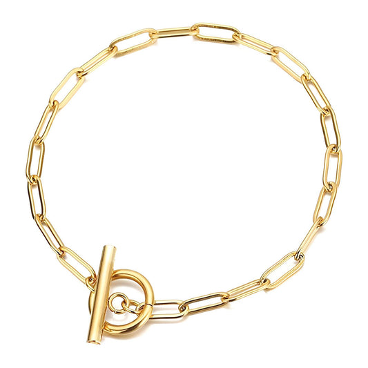 18K gold plated Stainless steel bracelet.