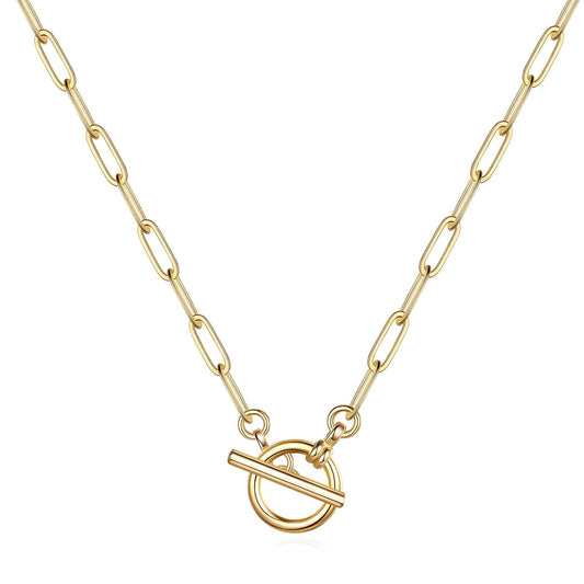 18K gold plated Stainless steel necklace.