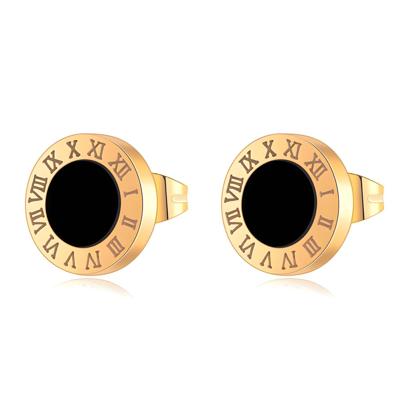 18K gold plated Stainless steel earrings.