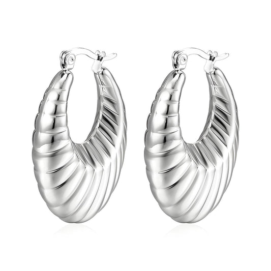18K gold plated Stainless steel earrings.